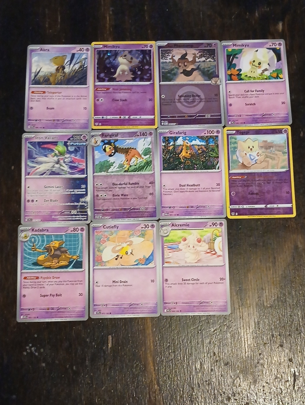 Authentic Assorted Psychic and Fairy Cards - Pink Collector Set